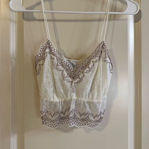 Zara lace style crop top